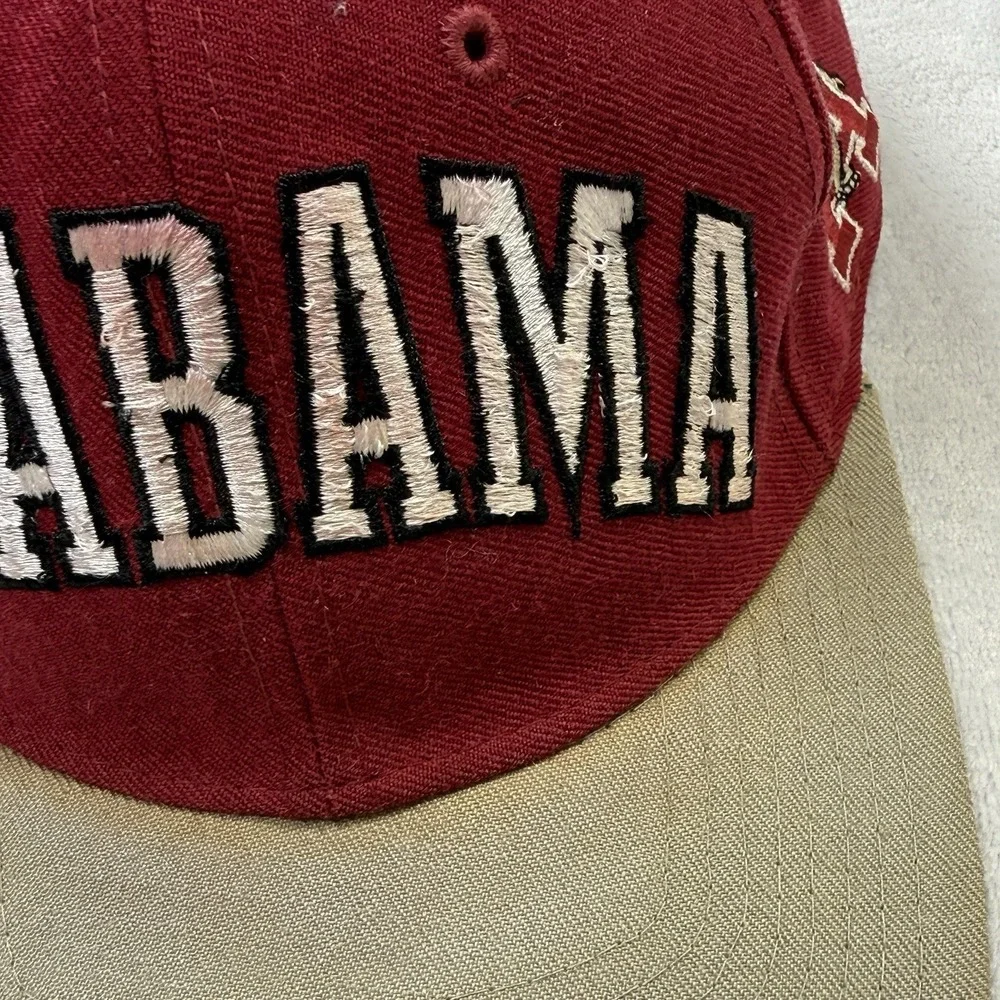 Vintage Alabama Crimson Tide‎ Starter Wool Snapback Hat Cap 7 3/8 USA Green Bill